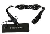 Dolce & Gabbana Black Polka Dots Mens Necktie Papillon 100% Silk Bow Tie -  Neckties, Men -  Dolce & Gabbana.